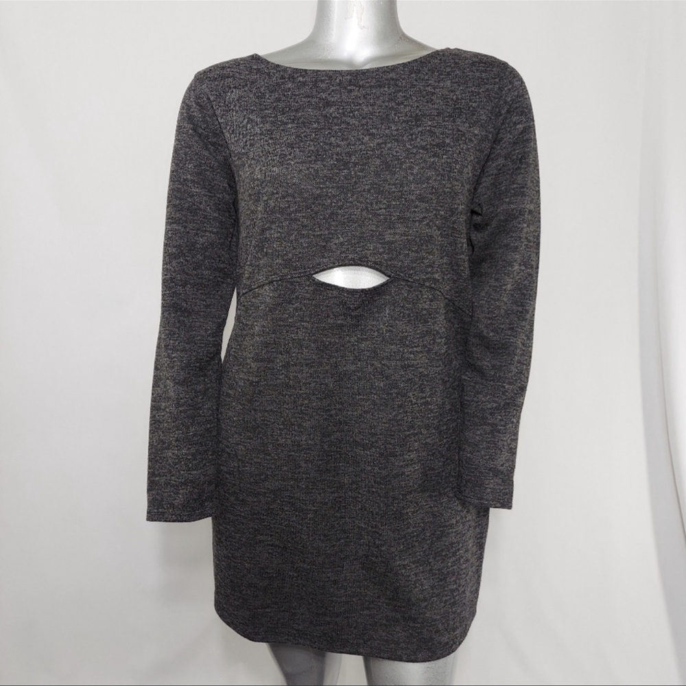 ❤️ Wild fable size 2X cut out dress long sleeve gray